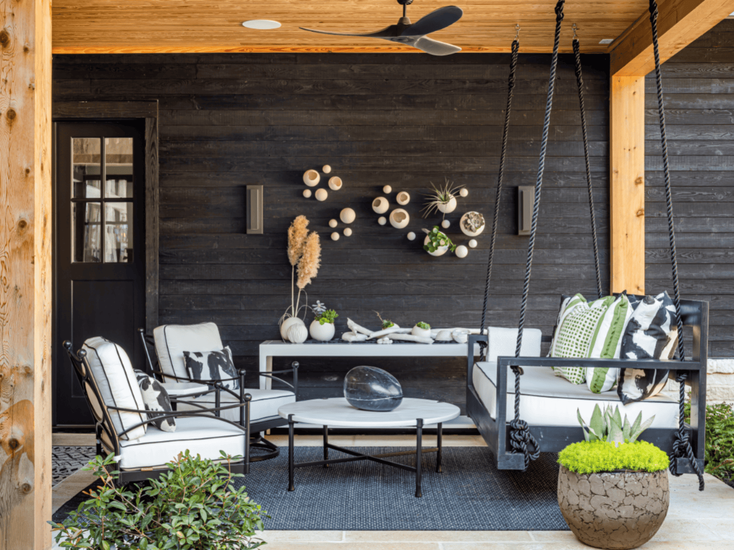 Cypress Shou Sugi Ban wall cladding detail, charred and brushed finish — Mill & Woods