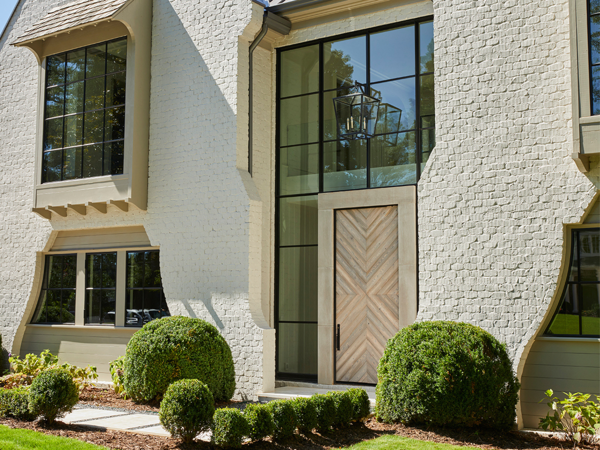 Cypress Shou Sugi Ban wall cladding installed — Mill & Woods, Atlanta GA