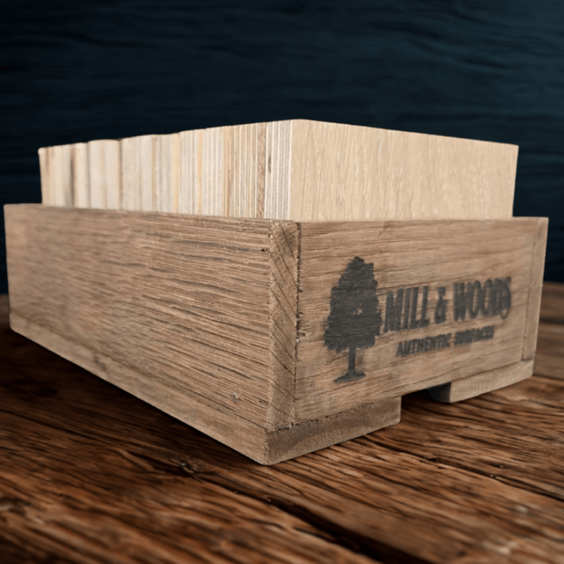 Mill & Woods Wooden Sample Crate
